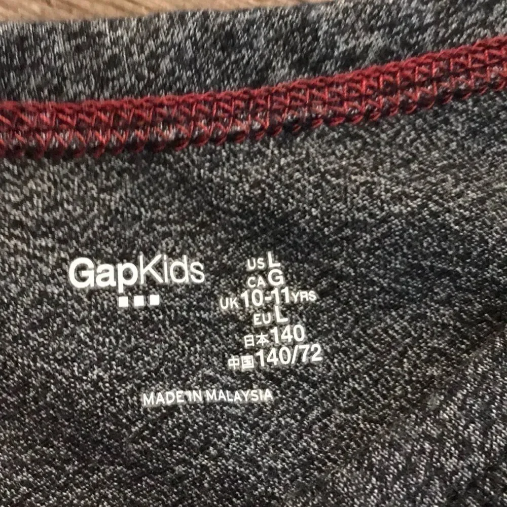 Gap Long Sleeve Gray Girls Shirt Large 10/14